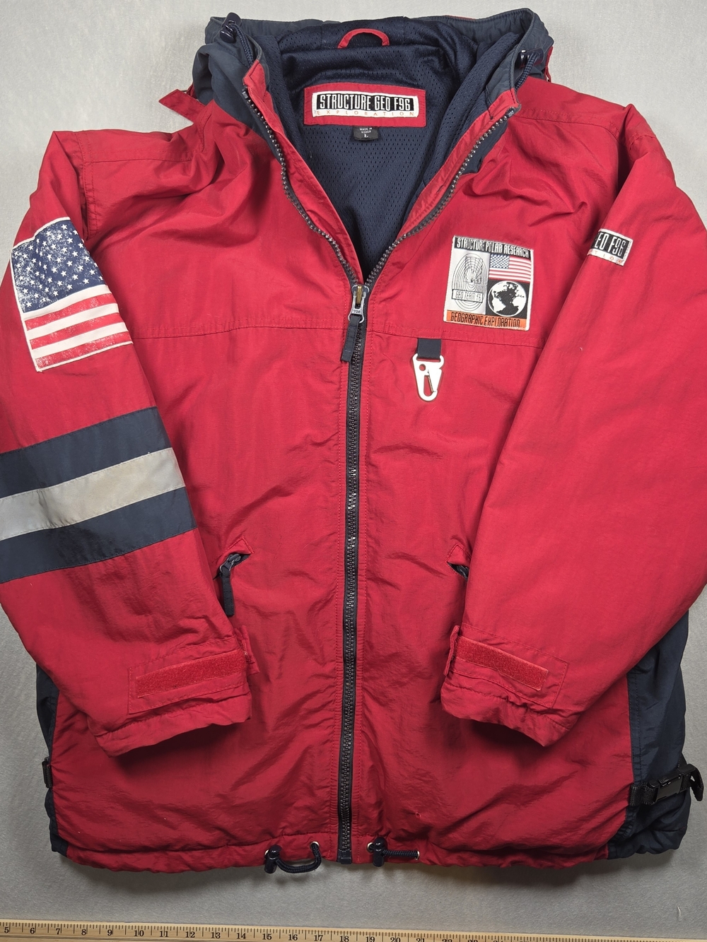 Vintage 90s Structure GEO F96 Exploration Polar Research Jacket - Men's L